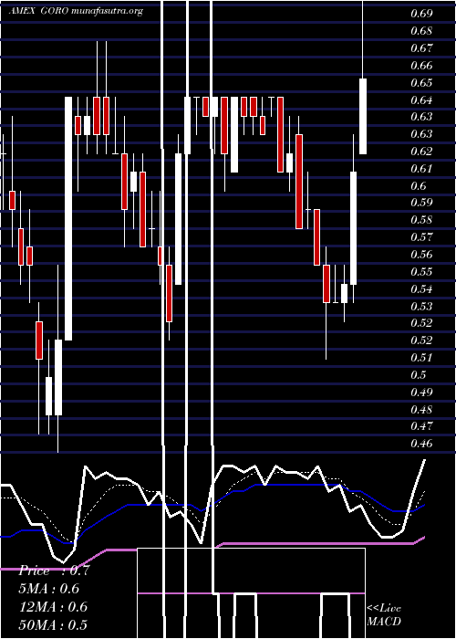  Daily chart GoldResource