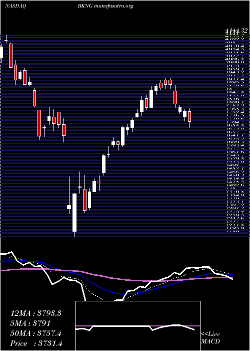  Daily chart BookingHoldings