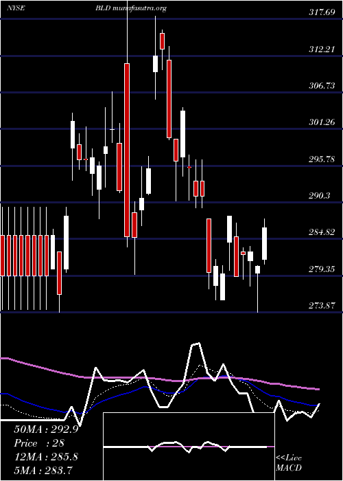  Daily chart TopbuildCorp