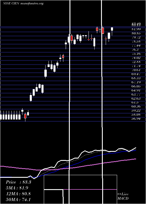  Daily chart CienaCorporation