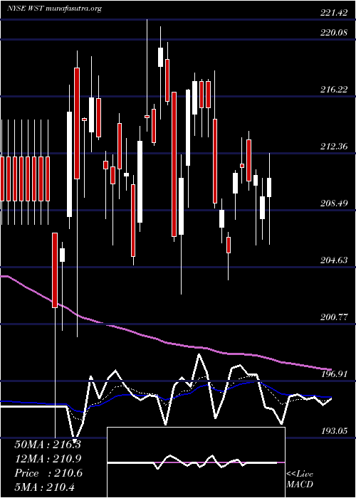  Daily chart WestPharmaceutical