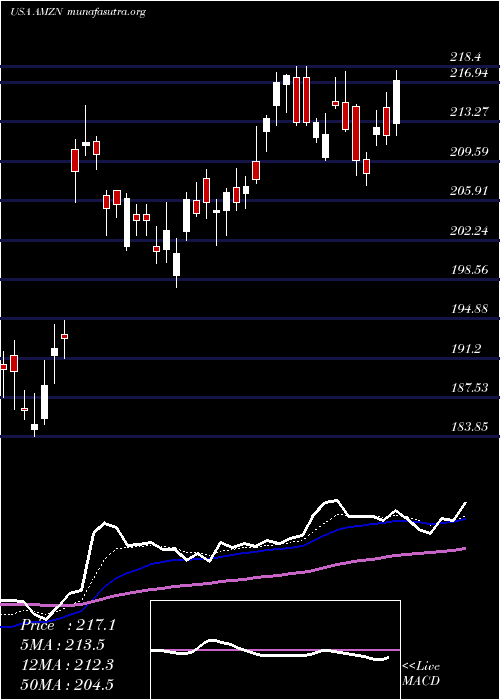  Daily chart AmazonCom