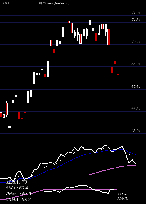  Daily chart AnheuserBusch