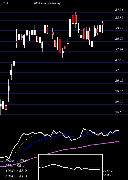  Daily chart BorgwarnerInc