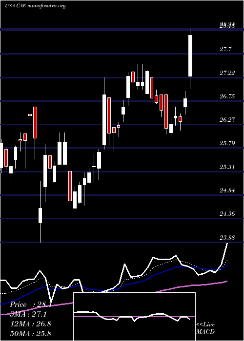  Daily chart CaeInc