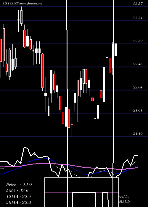  Daily chart CnbFinancial