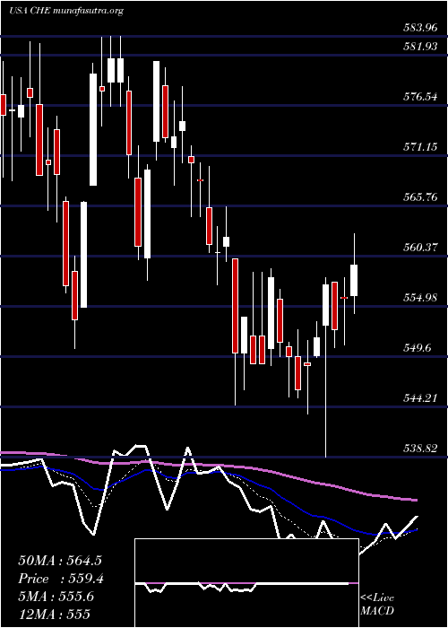  Daily chart ChemedCorp