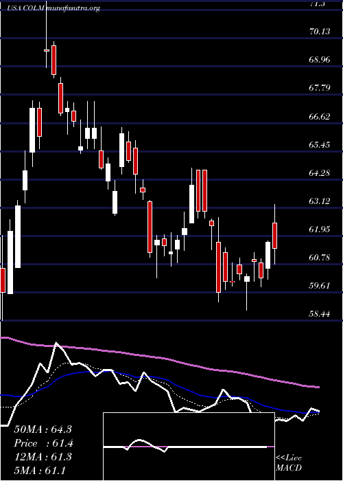  Daily chart ColumbiaSportswear