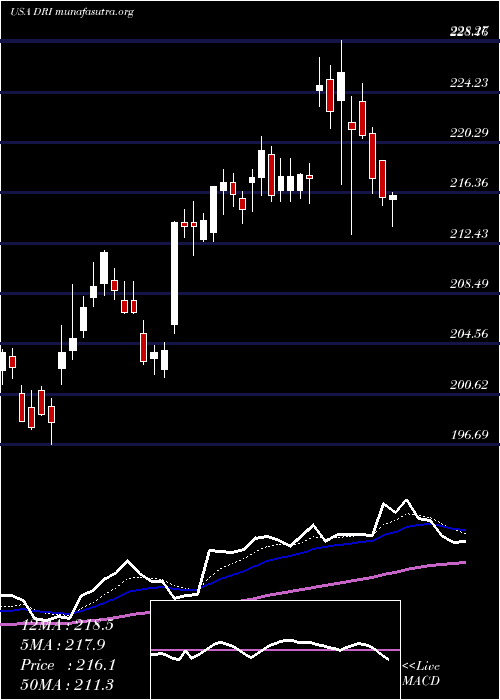  Daily chart DardenRestaurants