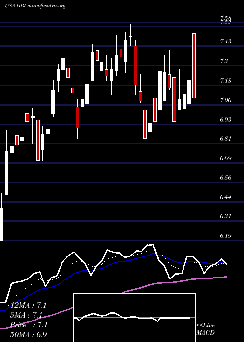  Daily chart HanesbrandsInc