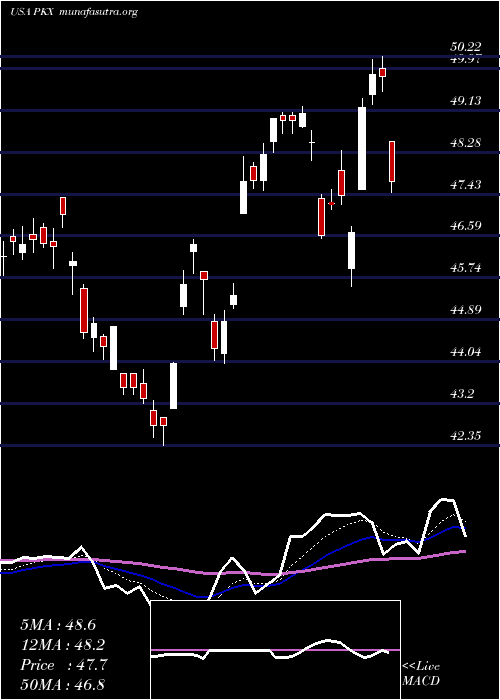  Daily chart Posco