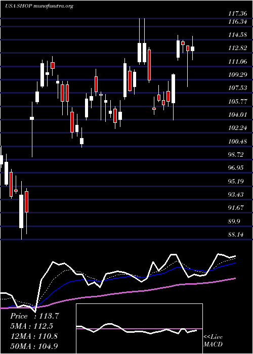  Daily chart ShopifyInc