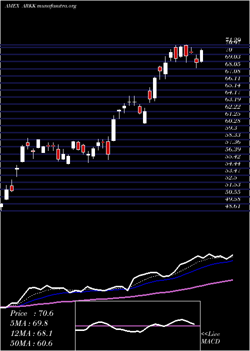  Daily chart ArkInnovation