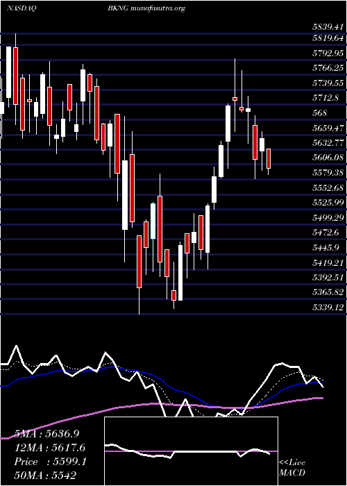  Daily chart BookingHoldings