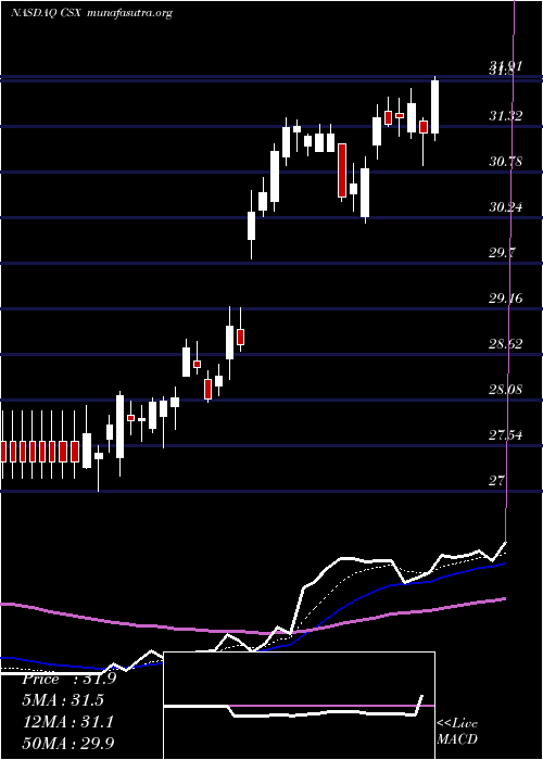  Daily chart CsxCorporation