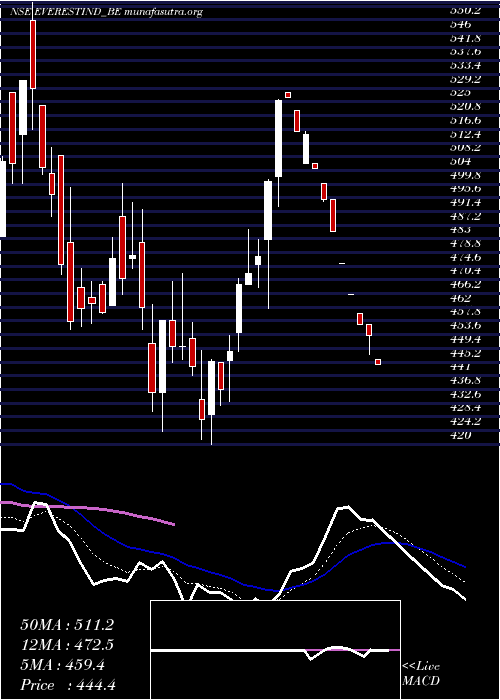  Daily chart EverestIndustries