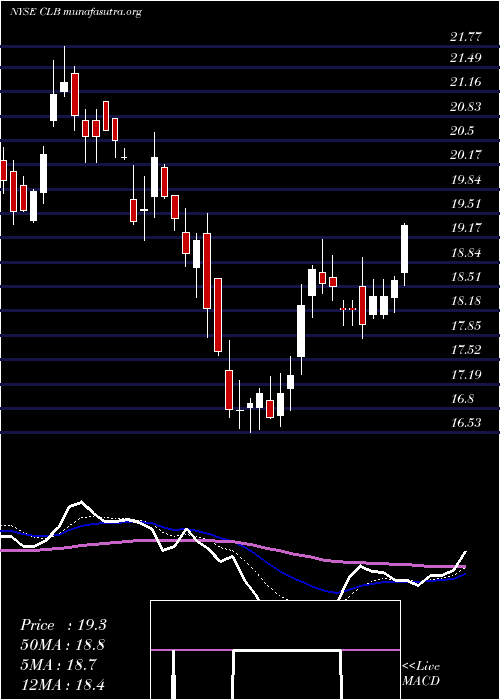  Daily chart CoreLaboratories