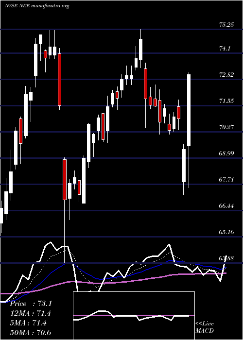  Daily chart NexteraEnergy