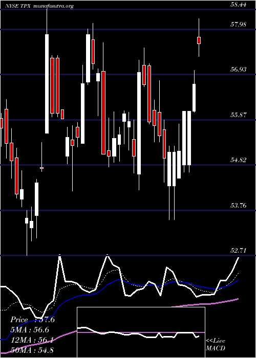  Daily chart TempurSealy