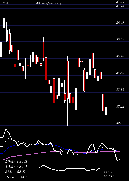  Daily chart BorgwarnerInc