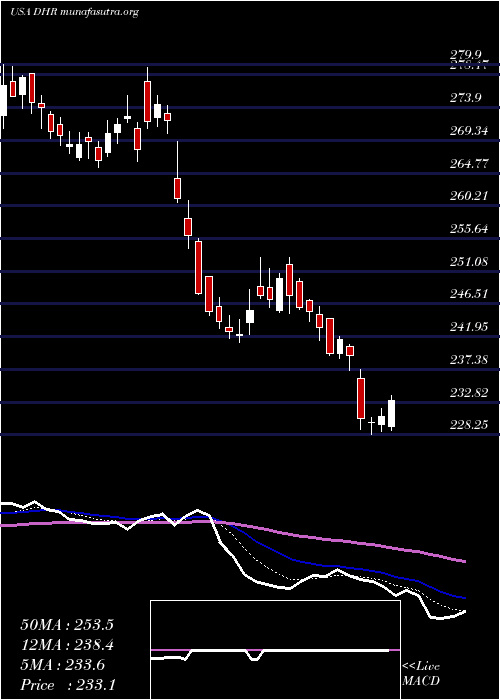  Daily chart DanaherCorporation