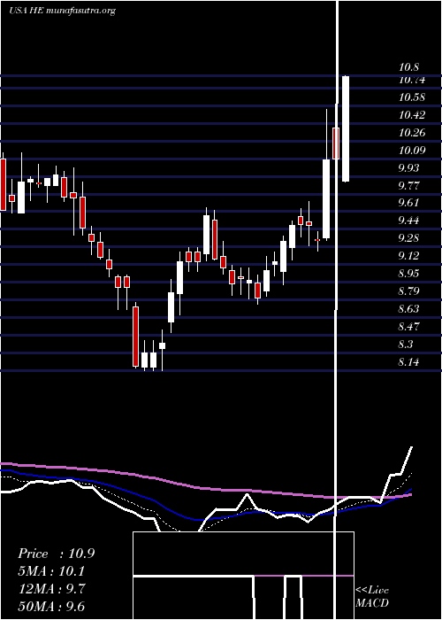  Daily chart HawaiianElectric